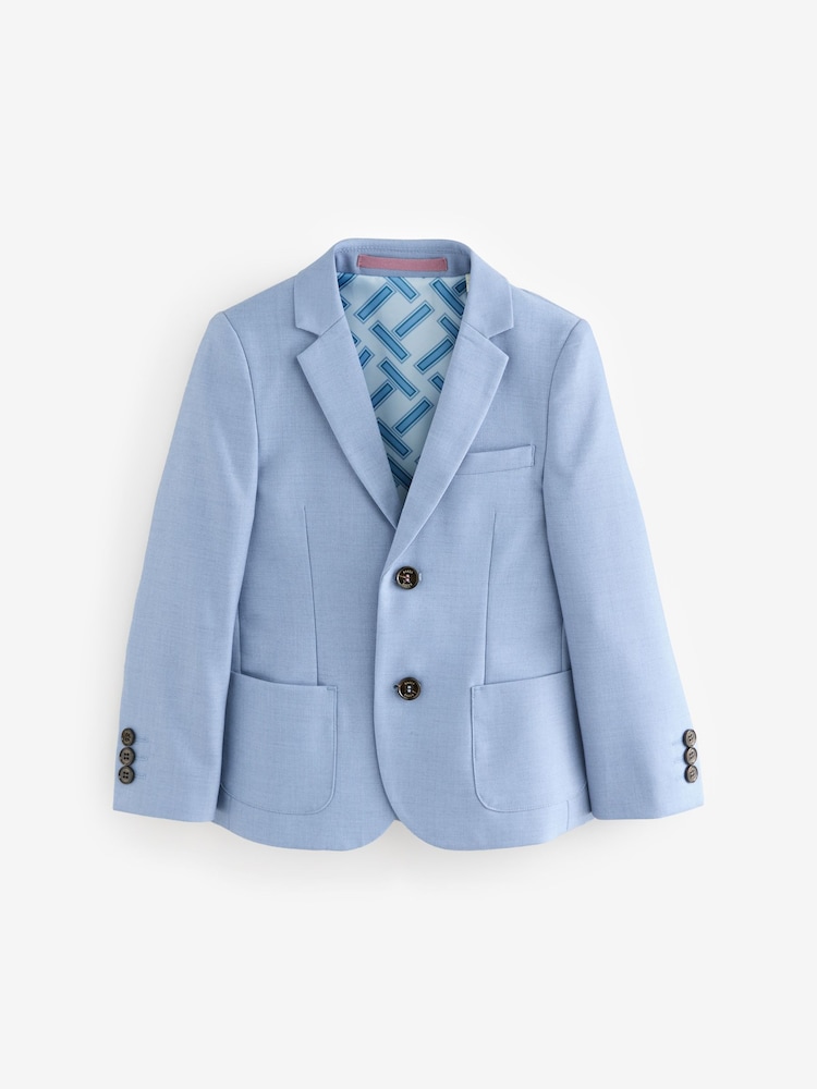 Bleu moyen - Veste de costume Baker by Ted Baker - Image 7 of 11