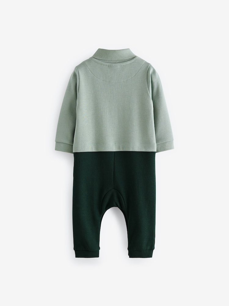 Baker by Ted Baker 100% Cotton Polo Romper - Image 2 of 6