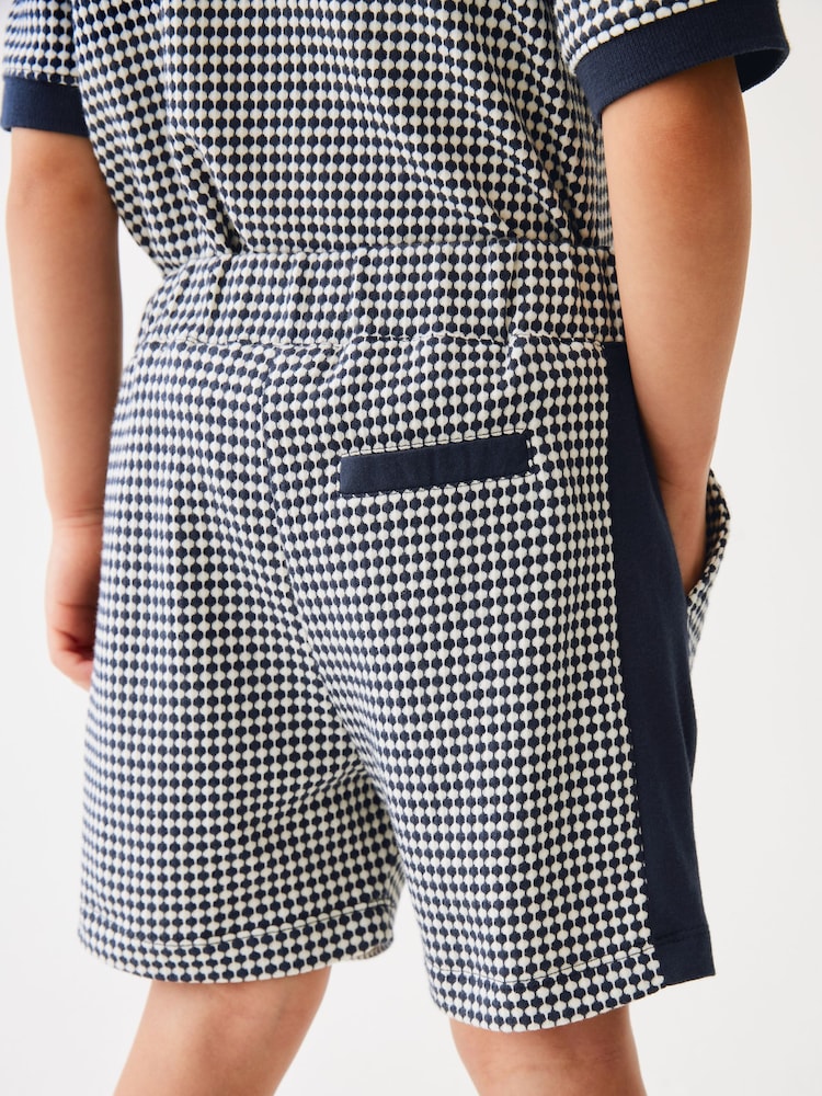 Granatowy - Zestaw Baker By Ted Baker: koszulka polo i szorty - Image 6 of 12