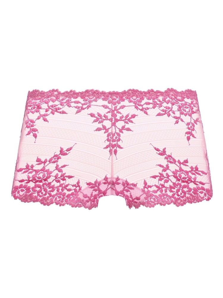Wacoal Chateau Rose Pink Embrace Lace Boyshort Knickers - Image 4 of 4