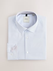 Blue Stripe/Neutral Stripe Regular Fit Single Cuff Easy Care Smart Shirts 2 Pack - Image 7 of 9