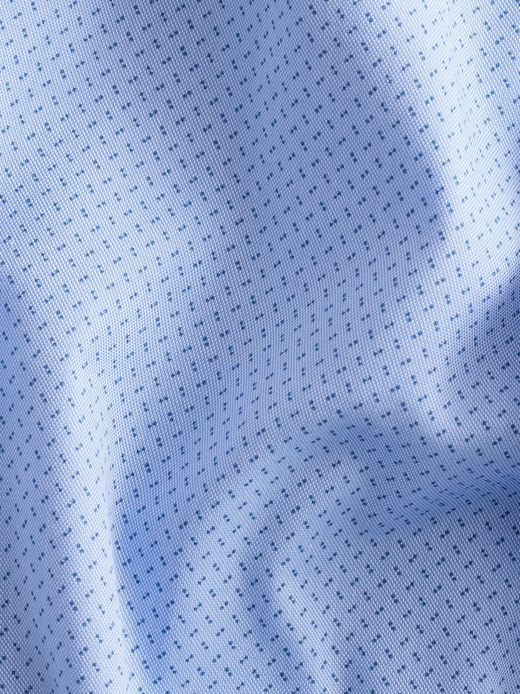 Indigo Blue/Denim Blue Dot/White Geo Regular Fit Single Cuff Easy Care Smart Shirts 3 Pack - Image 10 of 10