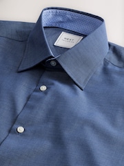 Indigo Blue/Denim Blue Dot/White Geo Regular Fit Single Cuff Easy Care Smart Shirts 3 Pack - Image 7 of 10