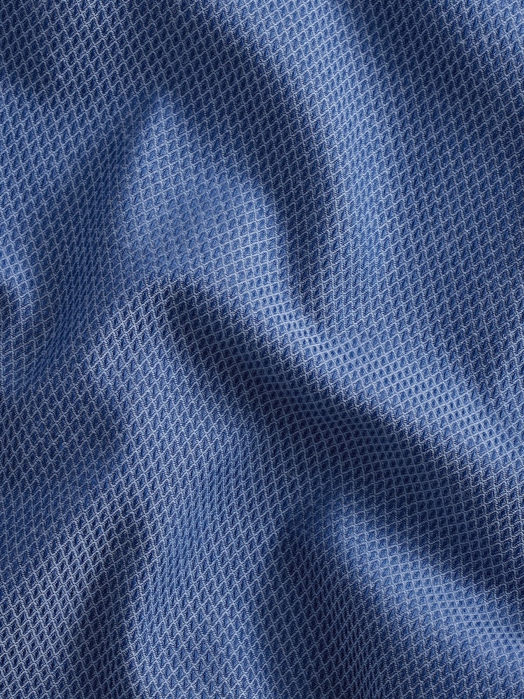 Indigo Blue/Denim Blue Dot/White Geo Regular Fit Single Cuff Easy Care Smart Shirts 3 Pack - Image 9 of 10