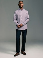 Blue Gingham/Red Gingham Regular Fit Easy Iron Oxford Shirts 2 Packs - Image 2 of 13