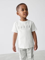 رمادي - طقم سترة وتيشرت وبنطلون بملمس مميز من Baker by Ted Baker - صورة 3 من 20