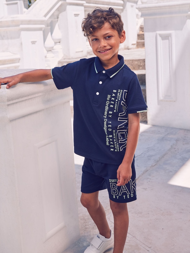 Baker by Ted Baker 100% Cotton Polo Shirt and Shorts Set - Image 2 of 15
