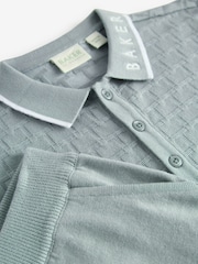 Baker by Ted Baker Knitted Textured Polo Shirt and Shorts Set - Image 7 of 8