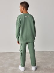 Baker by Ted Baker Graphic Sweatshirt And Cargo Joggers Set - Image 2 of 12