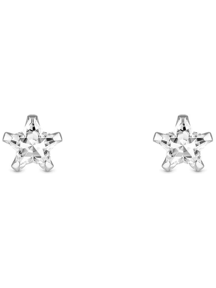Simply Silver Silver Tone 925 Cubic Zirconia Star Earrings - Hanging Star - Image 2 of 3