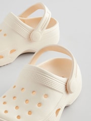 Neutral White Standard Fit (F) Clogs Sandals - Image 6 of 8