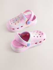 Pink Marble Standard Fit (F) Marble Comfort Clogs - Image 1 of 5