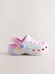 Pink Marble Standard Fit (F) Marble Comfort Clogs - Image 2 of 5