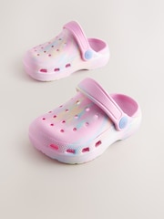 Pink Marble Standard Fit (F) Marble Comfort Clogs - Image 3 of 5