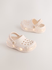 Neutral White Mermaid Light Up Clogs - Image 1 of 7
