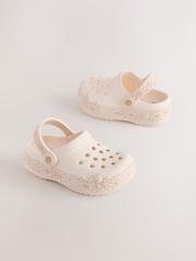 Neutral White Mermaid Light Up Clogs - Image 2 of 7