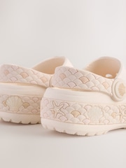 Neutral White Mermaid Light Up Clogs - Image 4 of 7