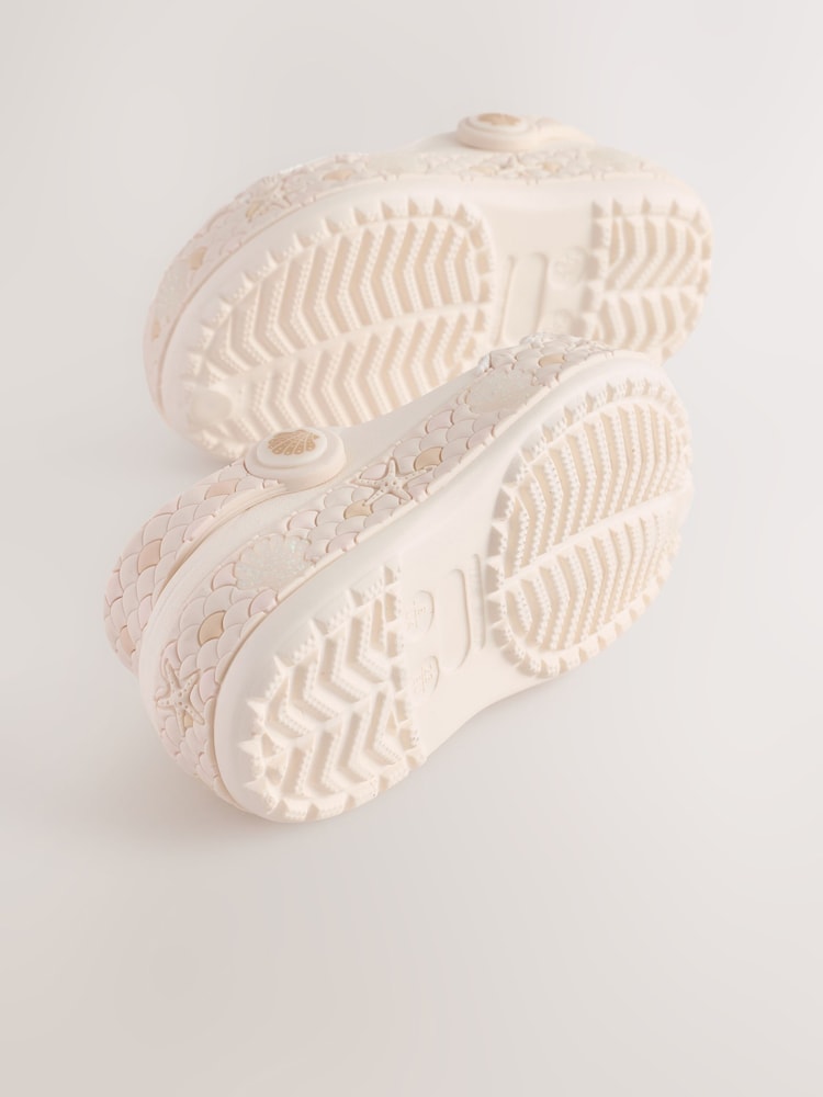 Neutral White Mermaid Light Up Clogs - Image 7 of 7 Neutral White Mermaid Light Up Clogs - Image 7 of 7