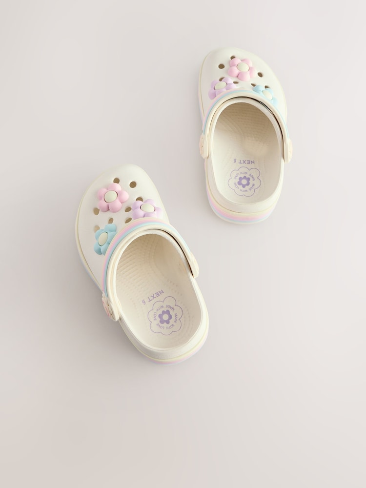 White Daisy Light Up Clogs - Image 10 of 10