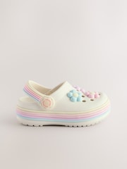 White Daisy Light Up Clogs - Image 6 of 10