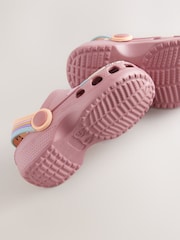 Rust Brown/Pink Safari Character Clogs - Image 5 of 5