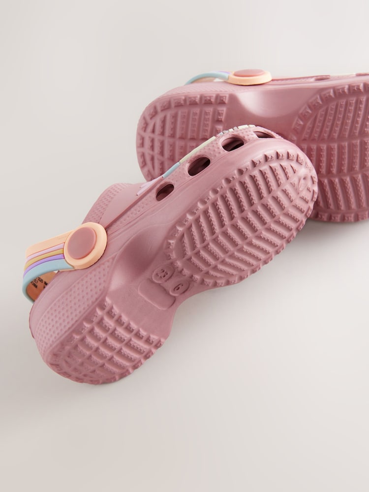 Rust Brown/Pink Safari Character Clogs - Image 5 of 5