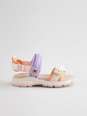 Multi Pastel Colourblock Trekker Sandals - Image 4 of 7