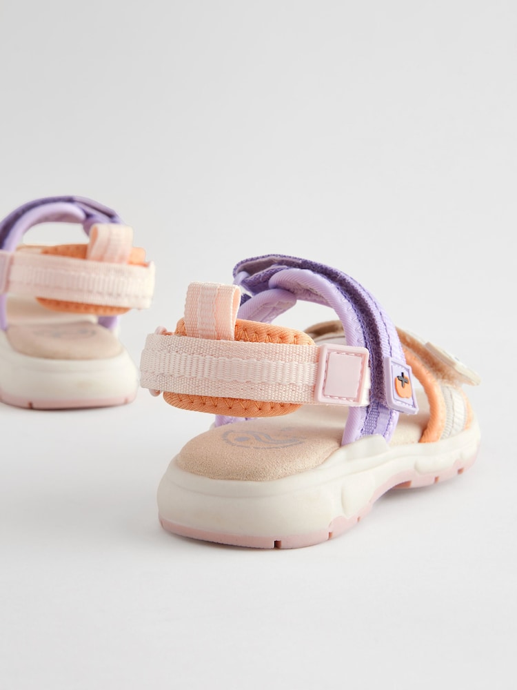 Multi Pastel Colourblock Trekker Sandals - Image 5 of 7