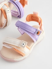 Multi Pastel Colourblock Trekker Sandals - Image 6 of 7