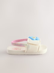 White Neutral Character Elastic Back Sliders - Image 2 of 6