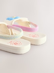 White Neutral Character Elastic Back Sliders - Image 3 of 6