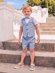 Baker by Ted Baker Shirt Waistcoat and Shorts Set - Image 1 of 9