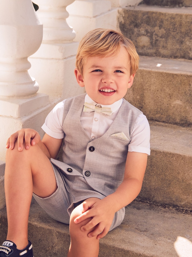 Baker by Ted Baker Shirt Waistcoat and Shorts Set - Image 9 of 10
