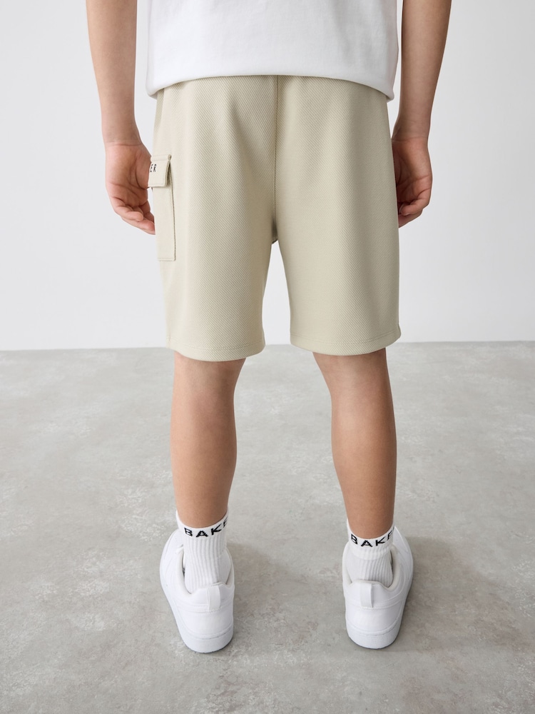 Baker by Ted Baker Stone Shacket T-Shirt And Shorts Set - Image 11 of 25