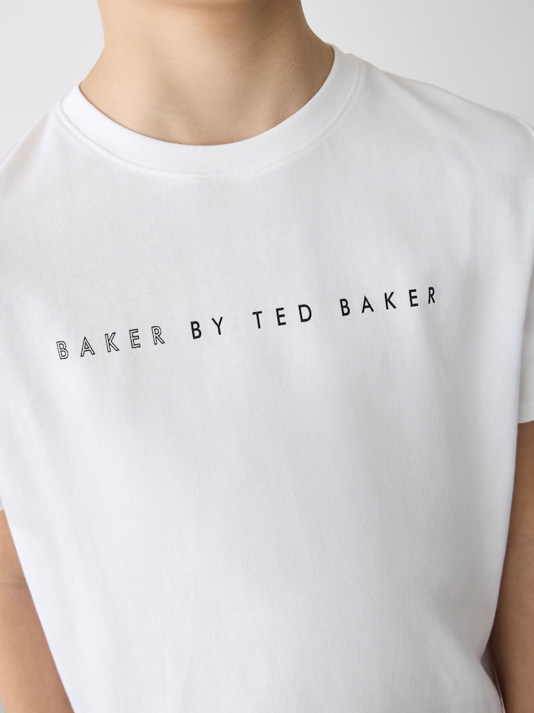 Baker by Ted Baker Stone Shacket T-Shirt And Shorts Set - Image 16 of 25