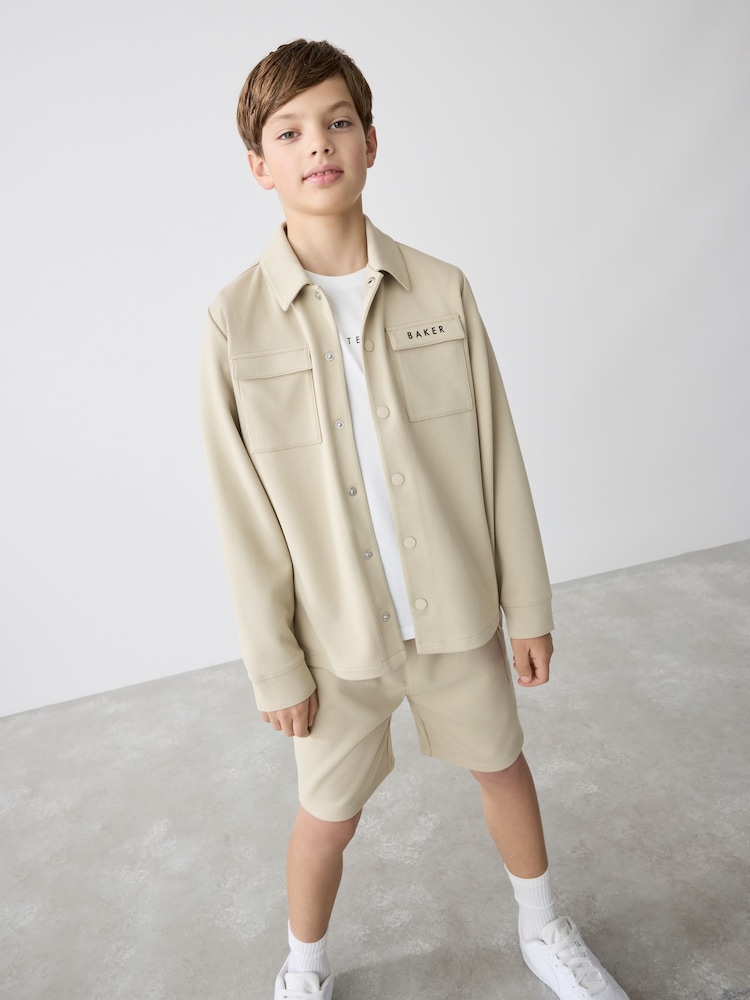 Baker by Ted Baker Stone Shacket T-Shirt And Shorts Set - Imagen 2 de 25 Baker by Ted Baker Stone Shacket T-Shirt And Shorts Set - Imagen 2 de 25