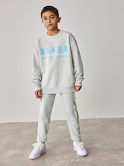 Серый - Baker by Ted Baker Graphic Sweatshirt And Cargo Joggers Set - Изображение 1 из 12