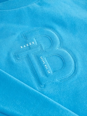 Baker by Ted Baker Blue Sweatshirt And Grey Shorts Set - Image 10 of 11
