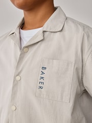 Baker by Ted Baker Stone Shirt, T-Shirt and Navy Shorts Set - Image 10 of 16