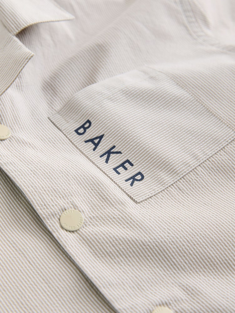 Baker by Ted Baker Stone Shirt, T-Shirt and Navy Shorts Set - Image 16 of 16