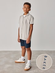 Baker by Ted Baker Stone Shirt, T-Shirt and Navy Shorts Set - Image 7 of 16