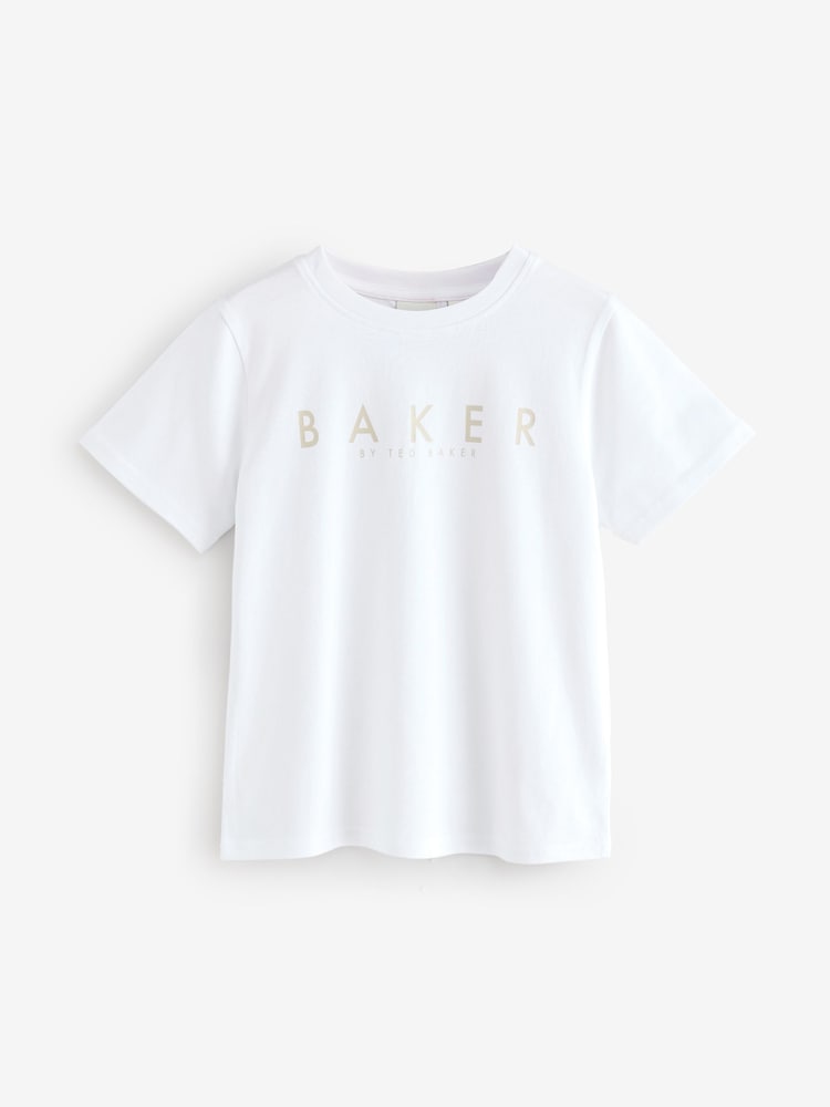 Baker by Ted Baker Stone Shirt, T-Shirt and Navy Shorts Set - Image 7 of 16