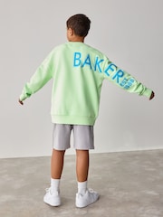 Baker by Ted Baker Lime Green Sweatshirt And Shorts Set - Image 1 of 12