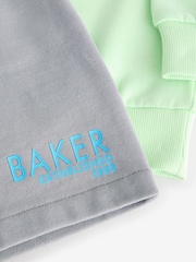 Baker by Ted Baker Lime Green Sweatshirt And Shorts Set - Image 12 of 12