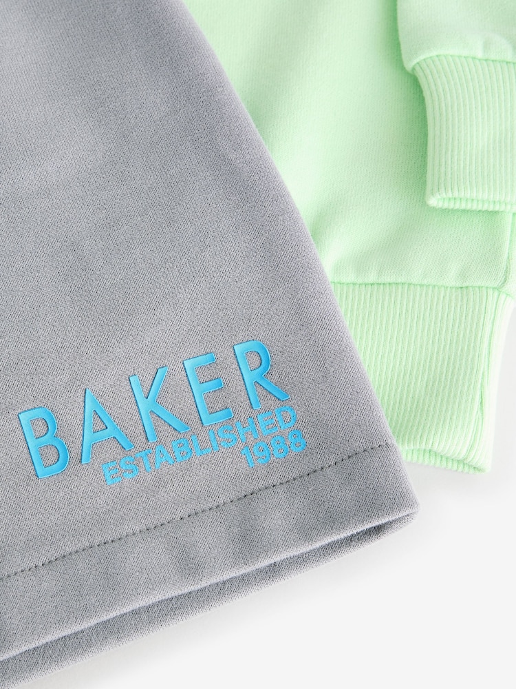 Baker by Ted Baker Lime Green Sweatshirt And Shorts Set - Image 12 of 12