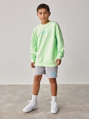 Baker by Ted Baker Lime Green Sweatshirt And Shorts Set - Image 2 of 12