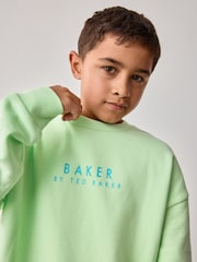 Baker by Ted Baker Lime Green Sweatshirt And Shorts Set - Image 5 of 12