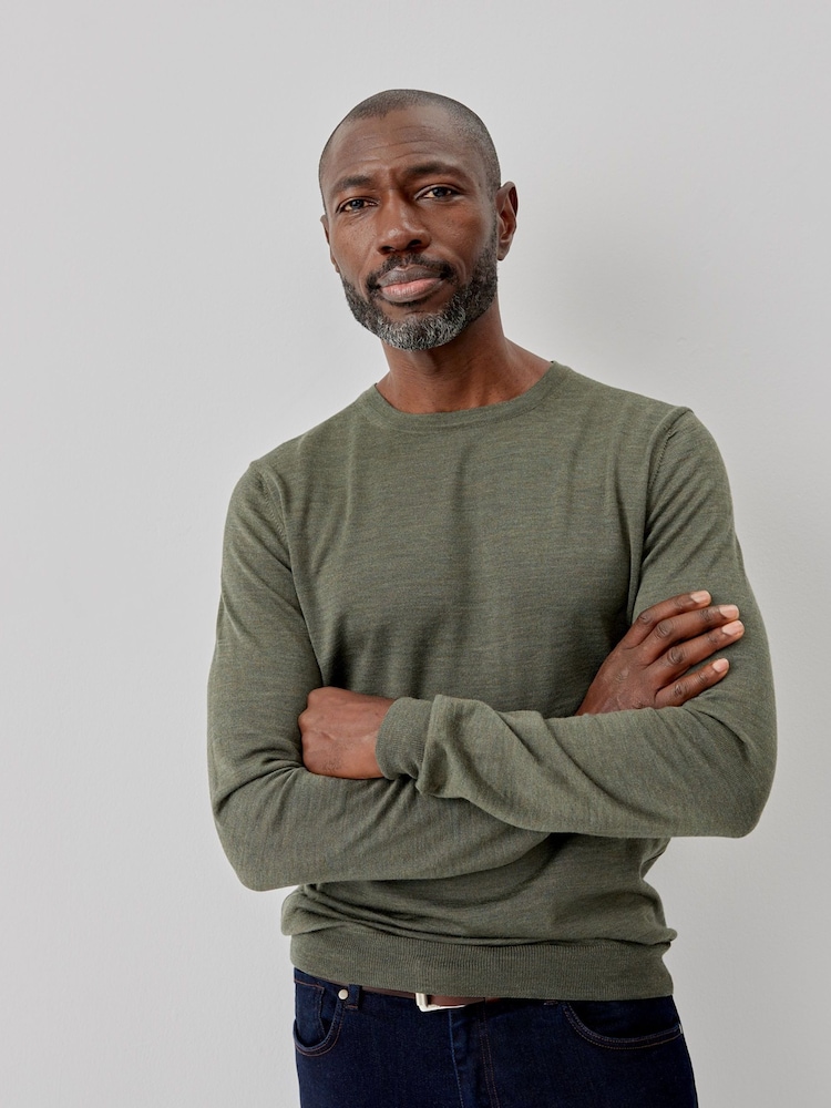 Oliver Sweeney Merino Wool Crew Neck Jumper - Image 1 of 6