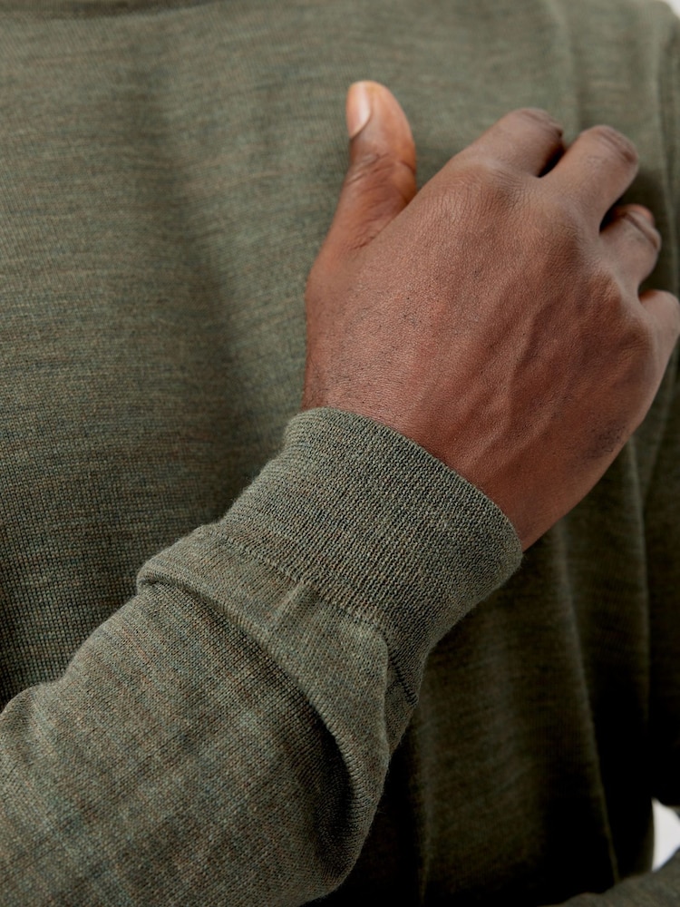 Oliver Sweeney Merino Wool Crew Neck Jumper - Image 3 of 6
