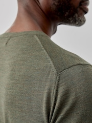 Oliver Sweeney Merino Wool Crew Neck Jumper - Image 4 of 6